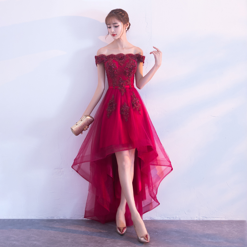 tulle high low dress