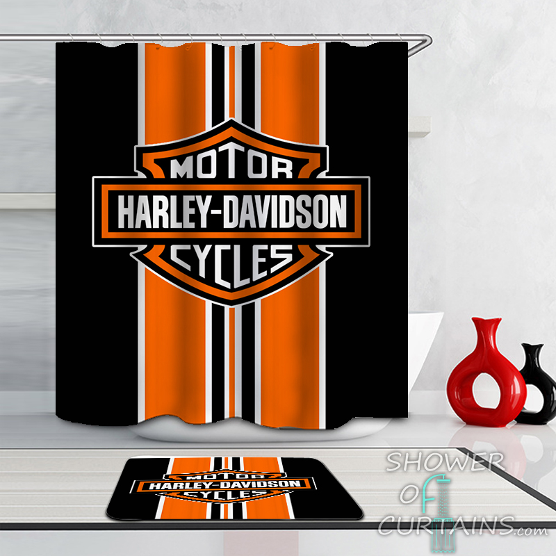 Harley Davidson Classic Shower Curtain Hxtc0553 Sold By Shower