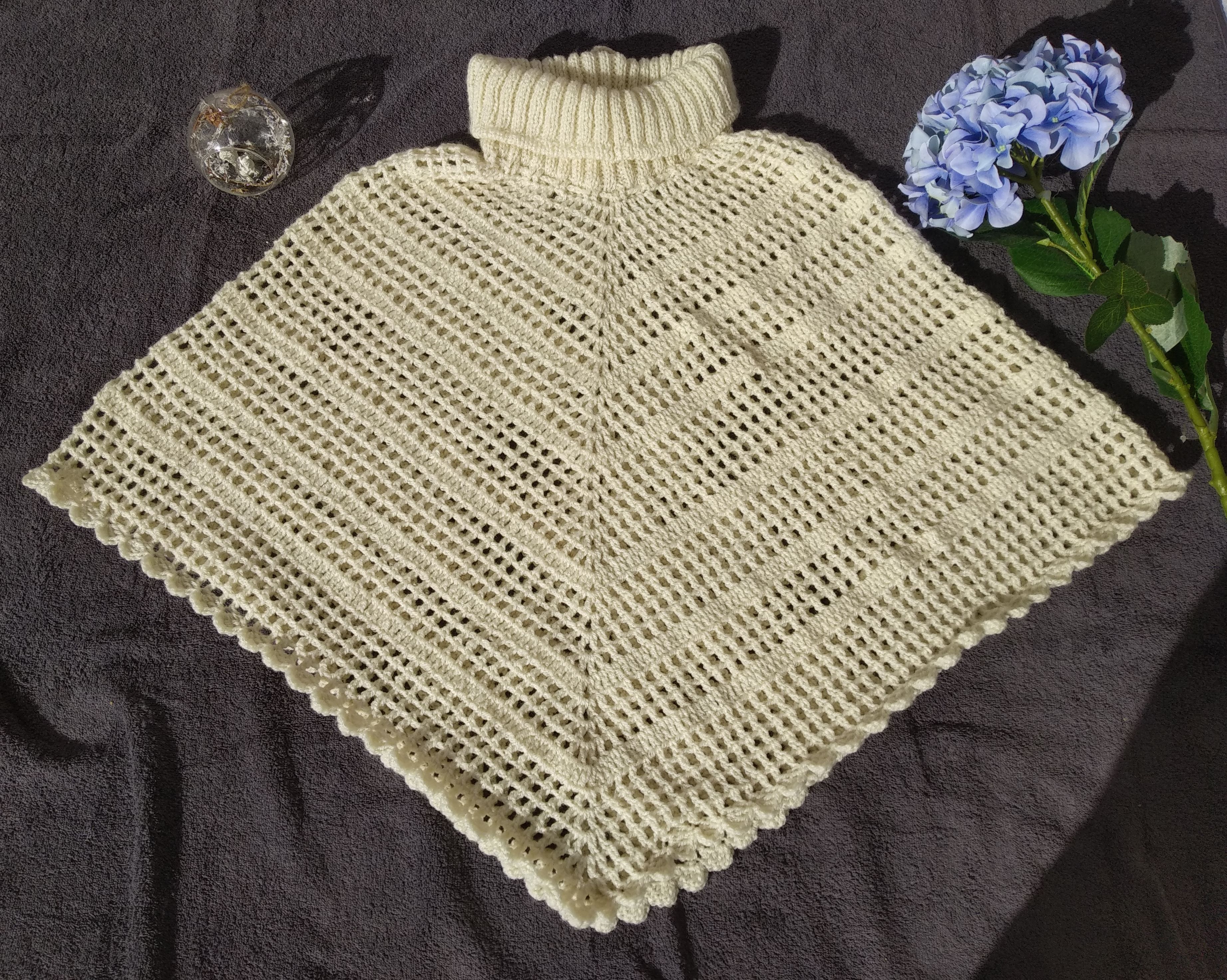 wool poncho sweater