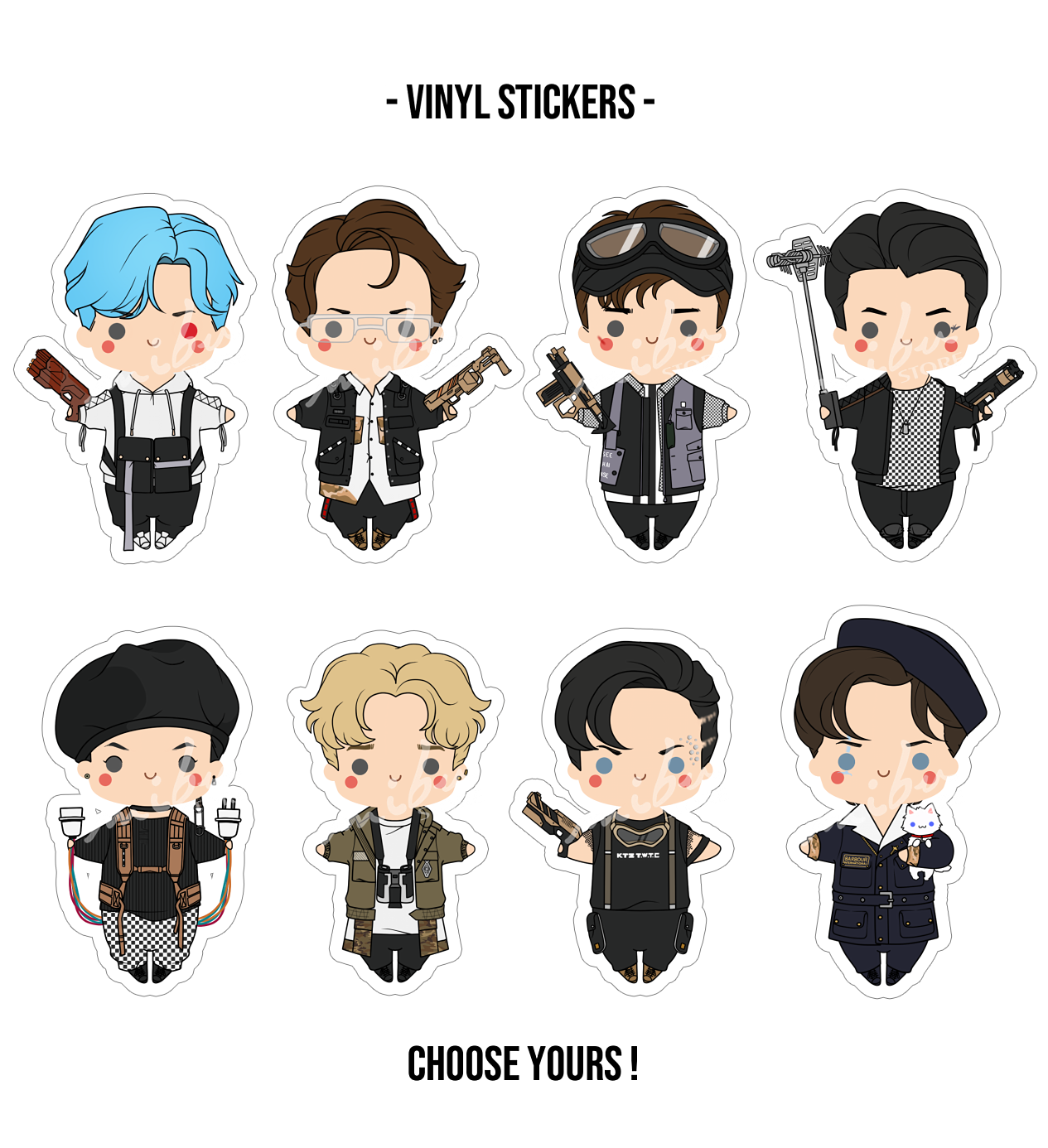 exo vinyl stickers on storenvy
