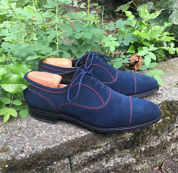 navy blue suede shoes women's