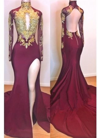 gold mermaid prom dresses 2019