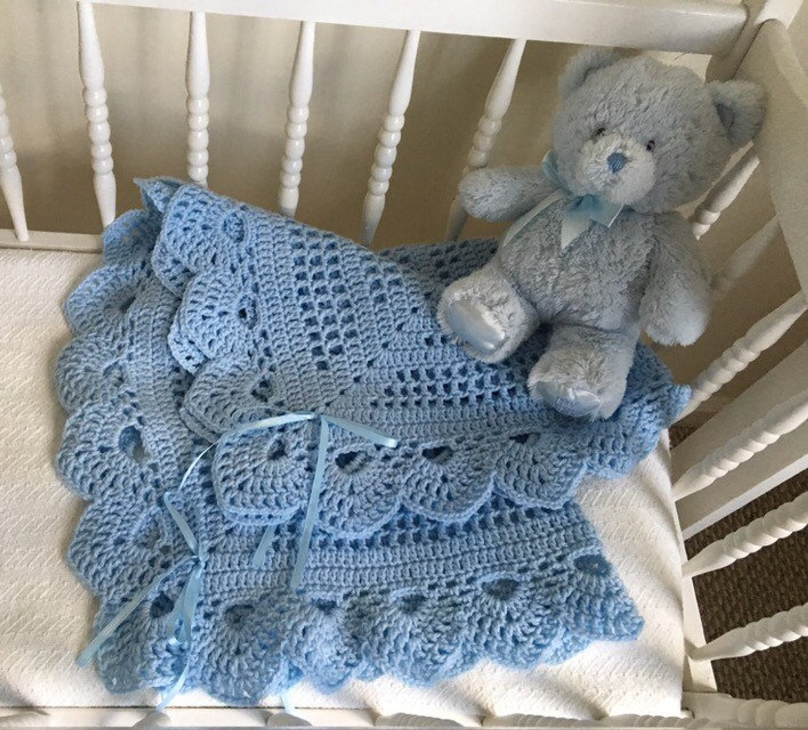 baby boy crochet blanket