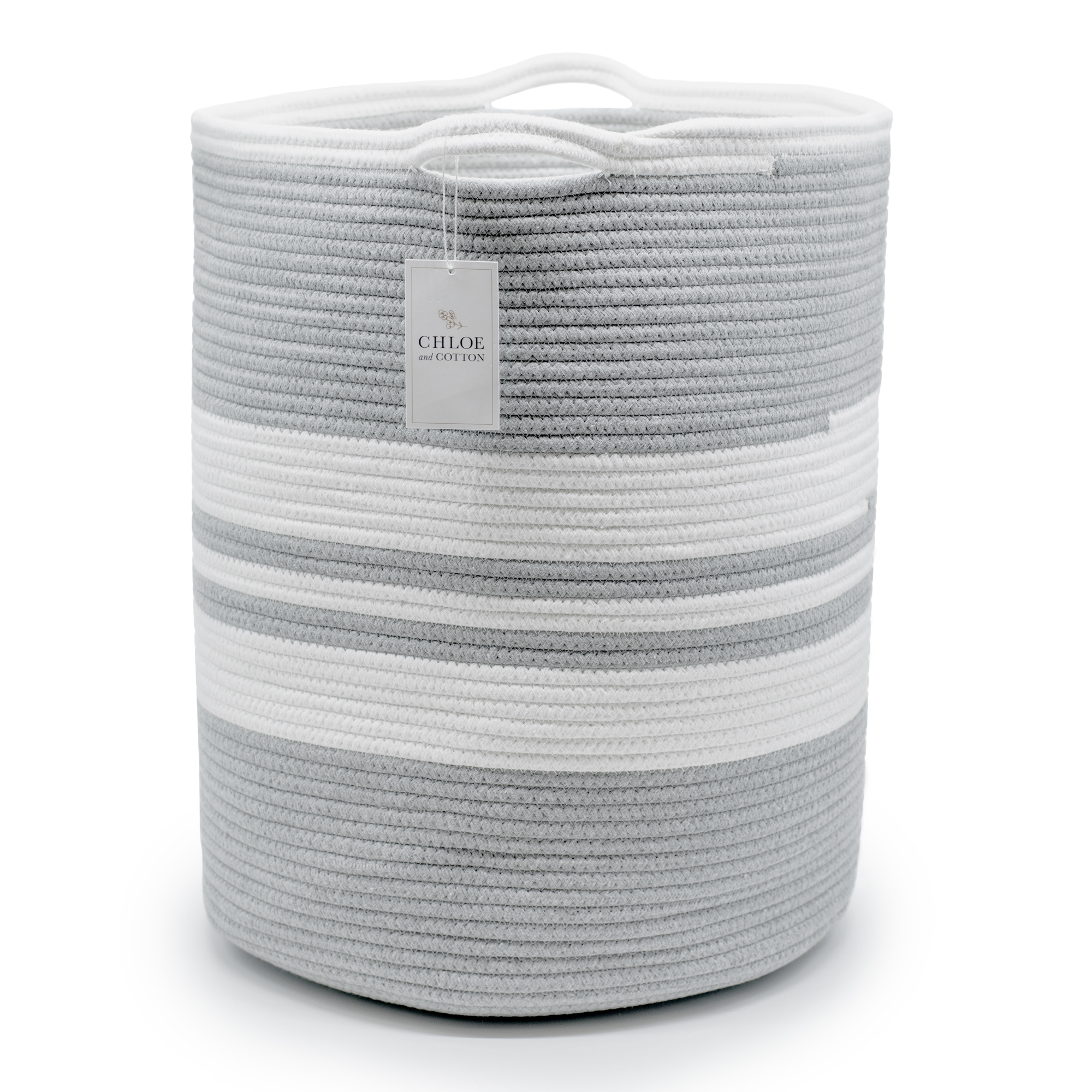Chloe And Cotton Extra Large Tall Woven Rope Storage Basket 19 X
