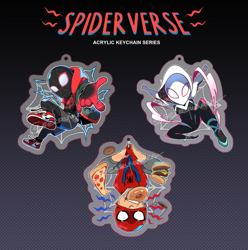 spider verse keychain