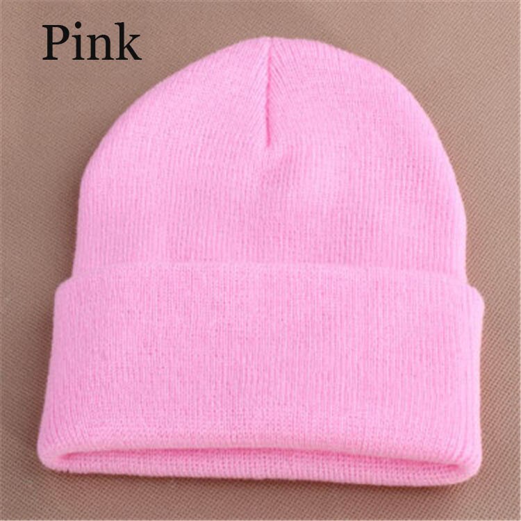 Knitted Neon Women Beanie Girls Cap Womens Warm Hats Unisex
