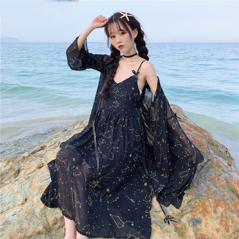 black white sundress