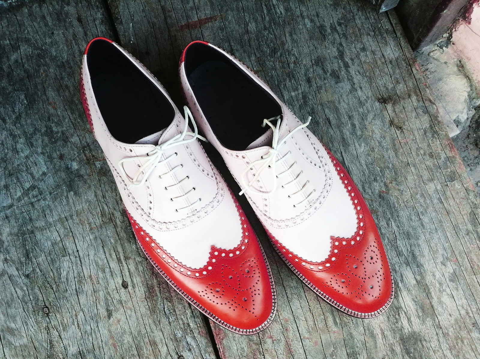 red and white dress shoes mens