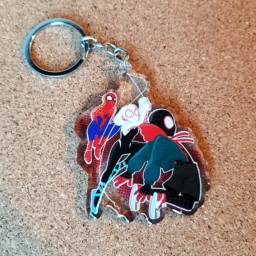 spider verse keychain