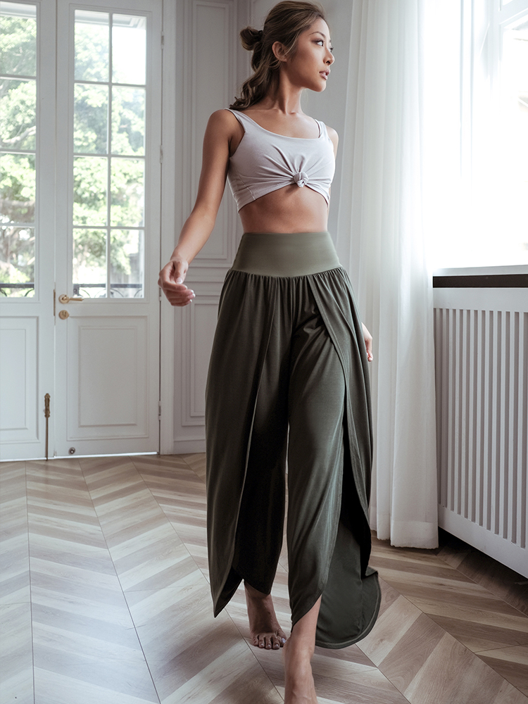 Split leg yoga pants Clearance