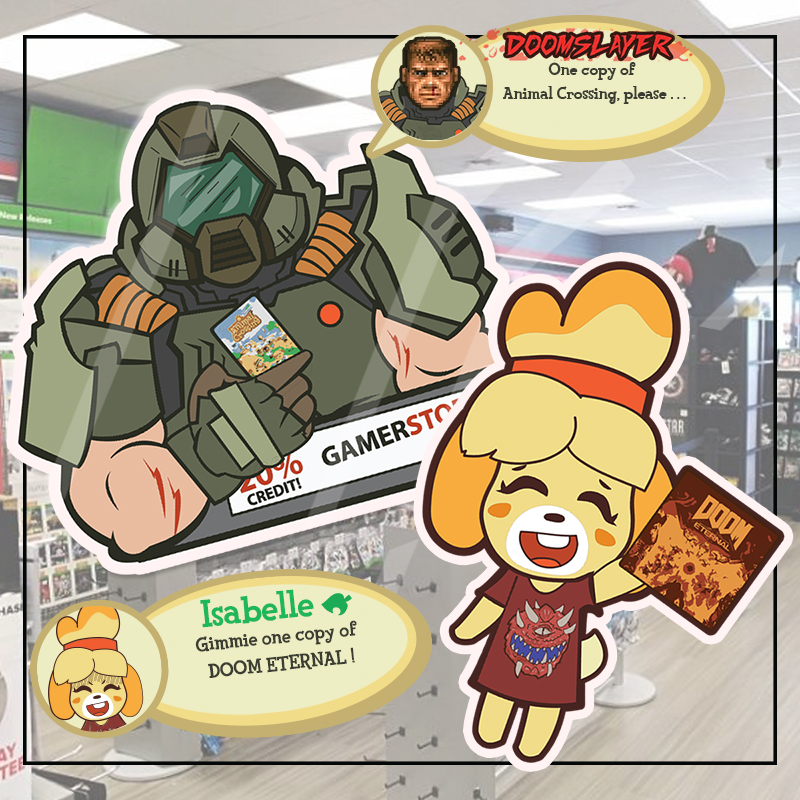 Doom Guy Buys Animal Crossing 3" Charm on Storenvy