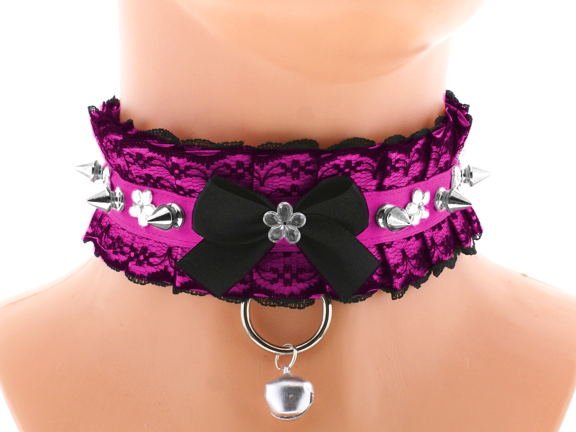 collar necklace red collar Kitten play Collar BDSM Collar cuffs Day Collar kawaii Collar Choker DDLG collar Princess Kittenplay neko V1