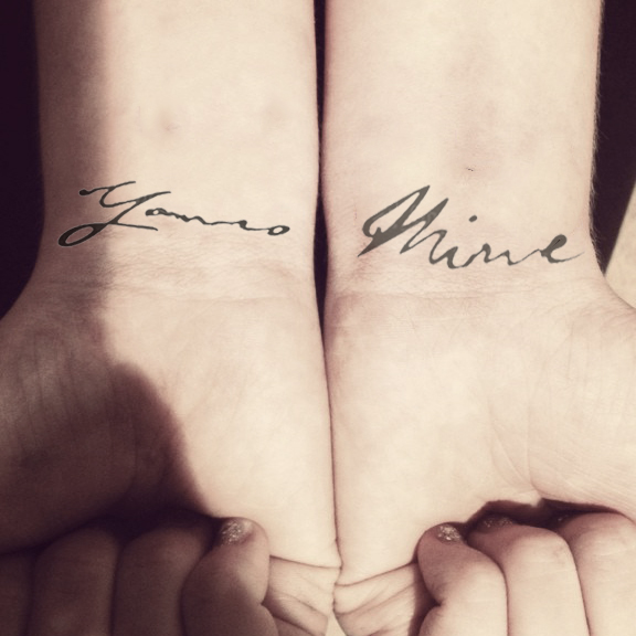 inknart temporary tattoo 2pcs couple yours u0026 mine wrist quote inknart temporary tattoo 2pcs couple yours u0026 mine wrist quote